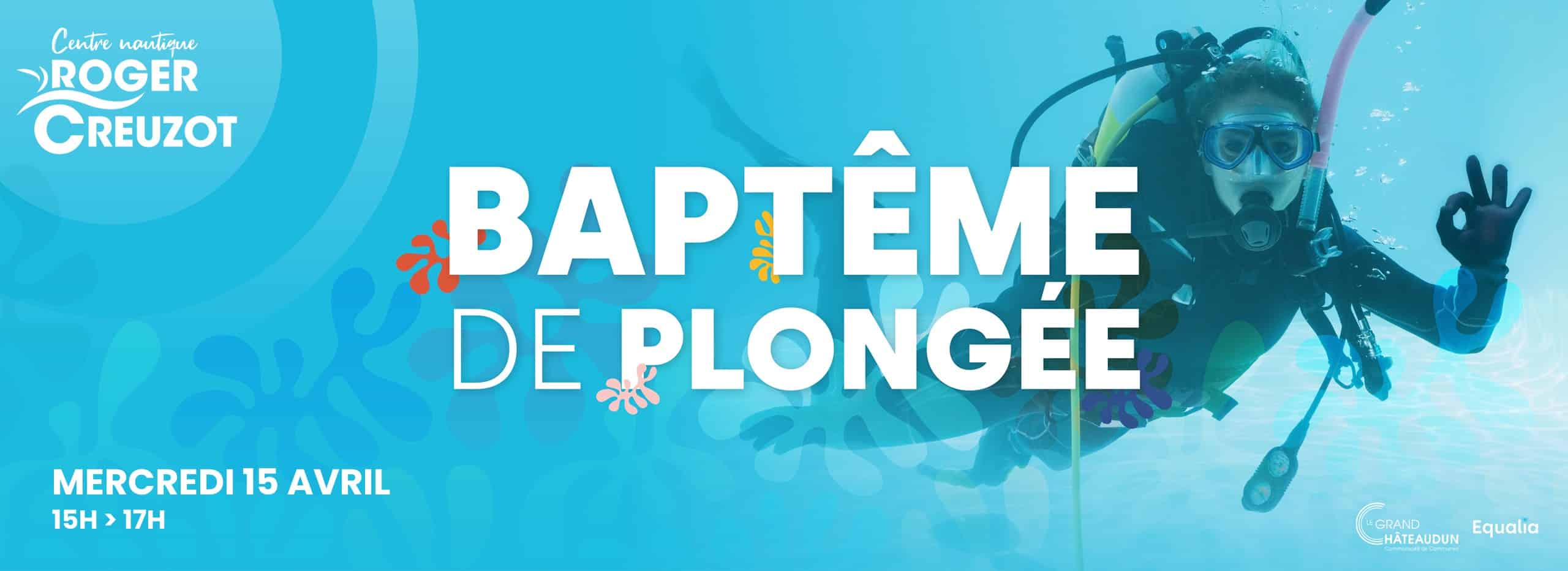 BANDEROLE BAPTEME PLONGEE